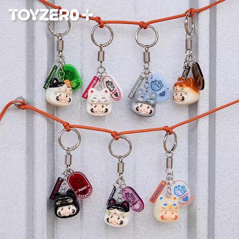 正版TOYZERO PP X MONSTER幸运猫吊饰盲盒钥匙扣挂件女生新年礼物,模玩/动漫/周边/娃圈三坑/桌游,潮玩盲盒,淘宝优惠券,粉丝福利购,淘宝优惠卷
