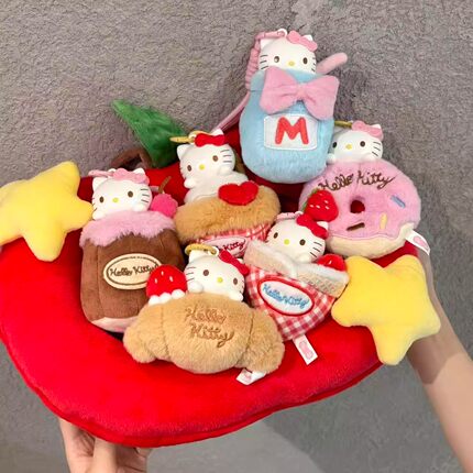 正版马克图布HelloKitty下午茶盲盒毛绒香薰挂件女生日礼物三丽鸥