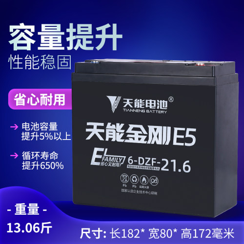 天能E5金刚20AH32AH45AH电瓶