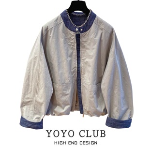 百搭冲锋衣2026春季 复古时尚 休闲翻领棒球服 美式 品牌折扣胖MM大码