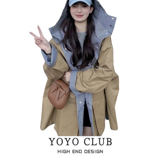 韩版 百搭冲锋衣外套2026新款 宽松显瘦上衣潮 时尚 品牌折扣胖MM大码