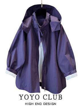 品牌折扣胖MM大码韩版宽松显瘦外套2026春新款英伦风洋气风衣女潮