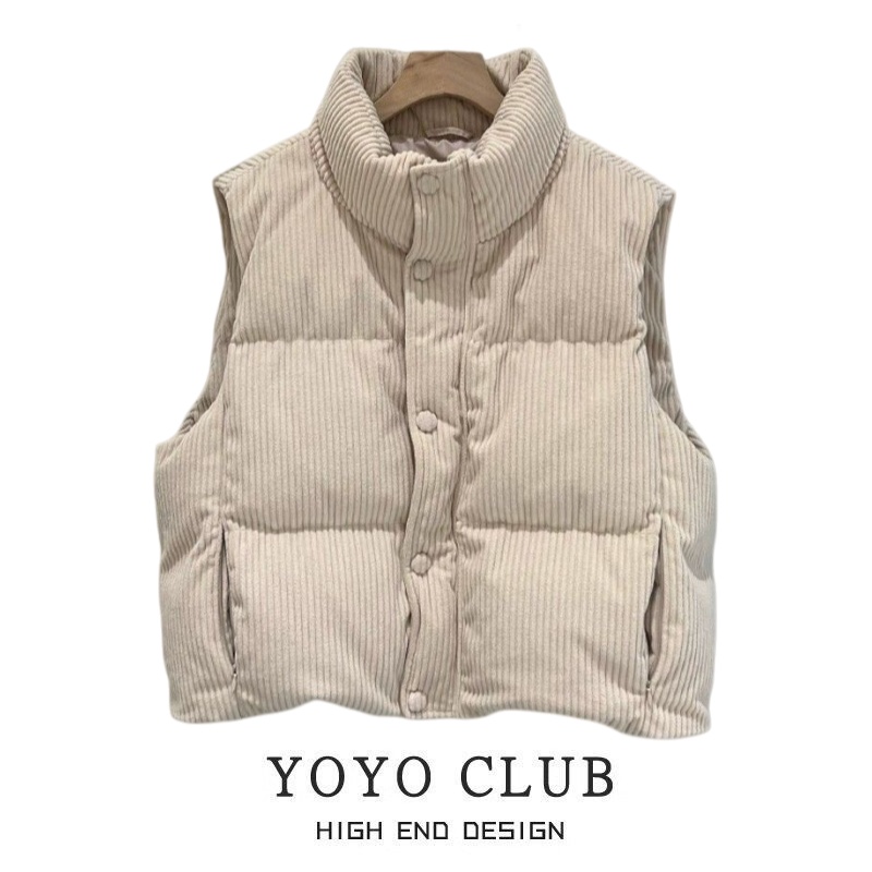 2025立领单排扣宽松时尚马夹背心