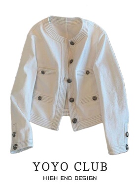 品牌折扣胖MM大码韩式设计感洋气小香风外套2026春季时髦百搭夹克