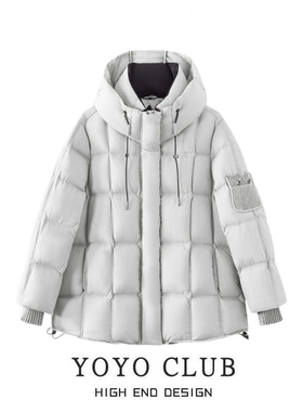 品牌折扣胖MM韩版宽松连帽棉服女2025新款加厚保暖云朵泡芙外套女