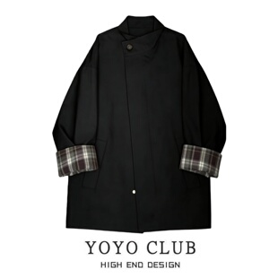 品牌折扣胖MM韩系立领风衣外套女2026年新款 胖mm冲锋衣潮 显瘦大码