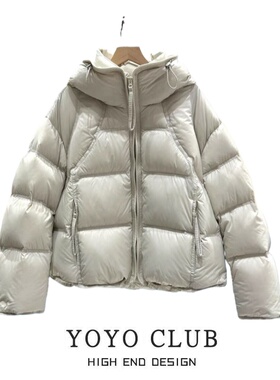 品牌折扣胖MM美式宽松连帽棉服女2025冬季显瘦不臃肿短款减龄外套