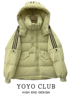 品牌折扣胖MM学院风连帽棉服女2025新款韩版宽松时尚保暖棉衣外套