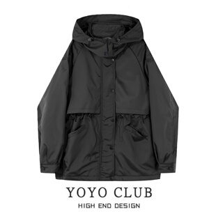 大码 冲锋衣女2026春季 百搭保暖外套 胖MM宽松休闲工装 品牌折扣韩式