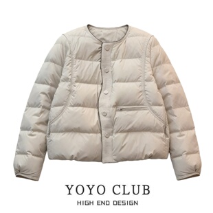 简约纯色保暖外套潮 流行百搭棉服女2026大码 品牌折扣胖MM韩版 时尚