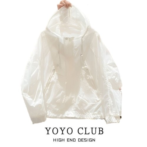 胖MM大码休闲连帽防晒外套女潮流