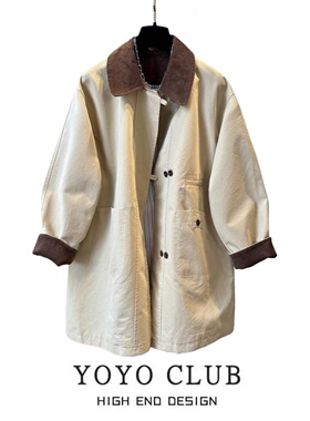 品牌折扣休闲气质超好看冲锋衣2026春季大码新款英伦风撞色外套女