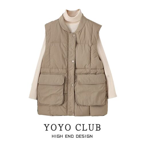 冬装羽绒棉马夹女棉衣棉服外套潮