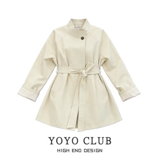 品牌折扣胖MM美式 别致高级感外套 学院风百搭收腰冲锋衣女2026大码