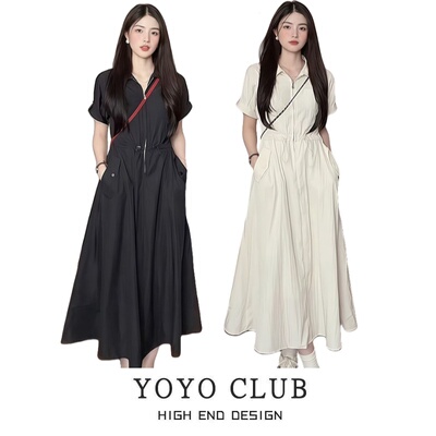 美式新款设计感法式显瘦气质裙潮