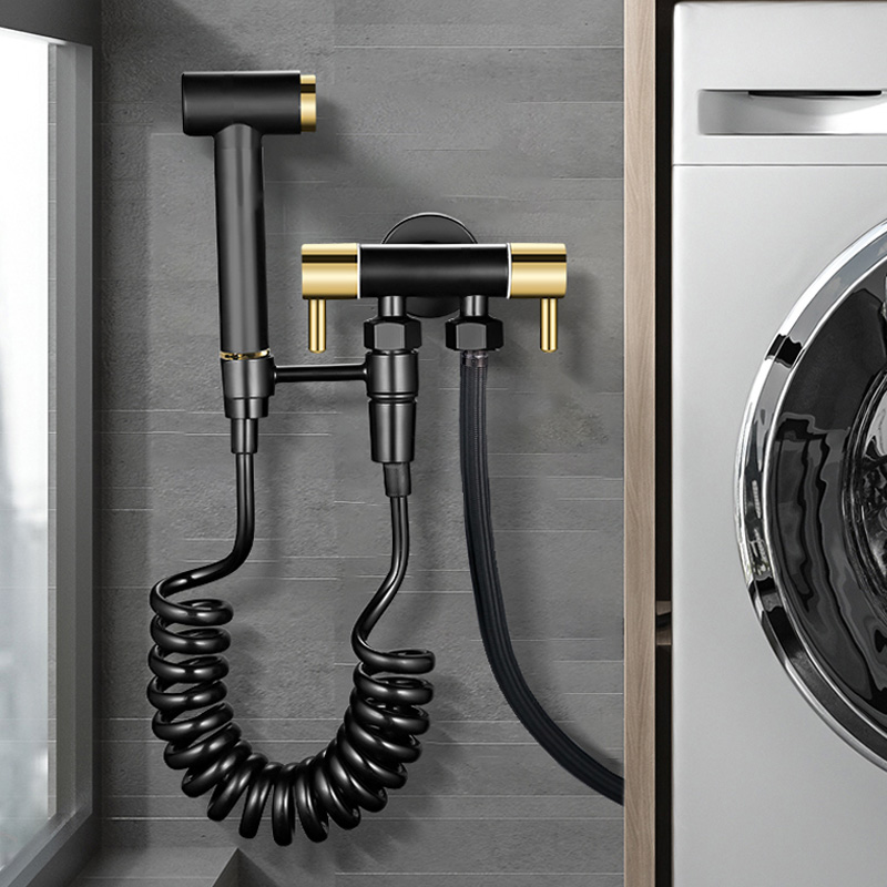 黑金马桶清洗喷枪水龙头三通伴侣厕所家用高压一进二出增压冲洗器|ruв категории награду материалов, туалетные принадлежности, оскоплять биде - от Buy2taobao.com для оказания профессиональной услуги покупки агента Taobao