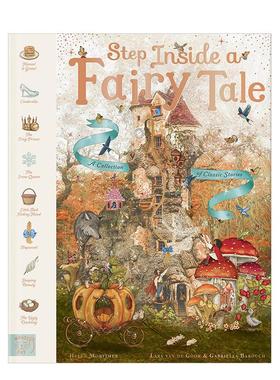 【预售】步入童话8个经典故事的焕新之旅Step Inside a Fairy Tale 英文儿童绘本虚构类Helen Mortimer精装magiccatpublishing进口