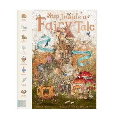 【预售】步入童话8个经典故事的焕新之旅Step Inside a Fairy Tale 英文儿童绘本虚构类Helen Mortimer精装magiccatpublishing进口