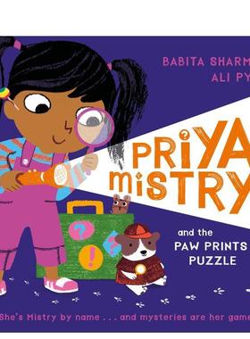 【现货】普里亚-米斯特和爪印拼图Priya Mistry and the Paw Prints Puzzle英文儿童绘本虚构类Babita Sharma精装Orchard Books6-