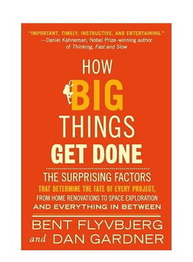 【现货】如何成就大事英文商业行销进口原版外版书平装14岁以上How Big Things Get Done (EXP) Bent Flyvbjerg Crown