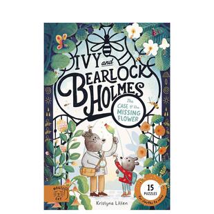 平装 Ivy 预售 奇花失踪案：15个侦探谜题 the Flow Bearlock 艾薇与熊洛克福尔摩斯 The Holmes and Missing Case