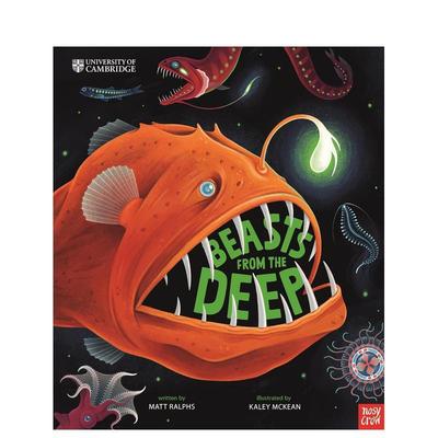 【预售】剑桥大学深海野兽University of Cambridge Beasts from the Deep英文儿童绘本动物生态环保3-6岁精装Matt Ralphs Kaley