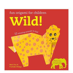 Books3 书9781782494676 动物Fun Children英文儿童趣味Mari Ono平装 for 儿童折纸12种惊奇 Origami 6岁进口原版 CICO 现货