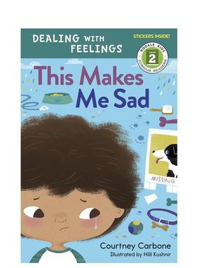【现货】这让我伤心THIS MAKES ME SAD英文儿童绘本自我认知情绪管理3-6岁平装Courtney Carbone进口原版书Rodale9781635650402