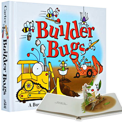 【预 售】【立体书】飞虫去那里！英文儿童立体【Pop-Up】BUILDER BUGS精装CARTER进口原版书籍Little simon