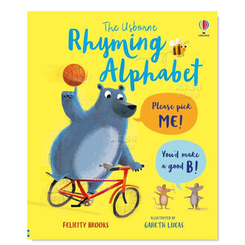【预售】押韵字母表英文儿童自然拼读进口原版外版书The Rhyming AlphabetFelicity Brooks Usborne children’s books