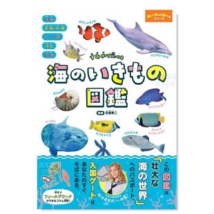 预 图书进口外版 按栖息地比较：海洋生物图鉴すみかで比べる 书籍 海 図鑑 いきも 原版 日文生活综合 售