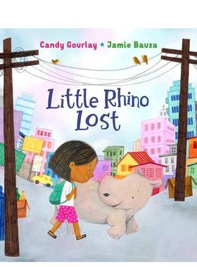 【预售】小犀牛迷路了英文儿童绘本虚构类进口原版书精装6岁-9岁LITTLE RHINO LOST GOURLAY CANDY   Interlink Publishing