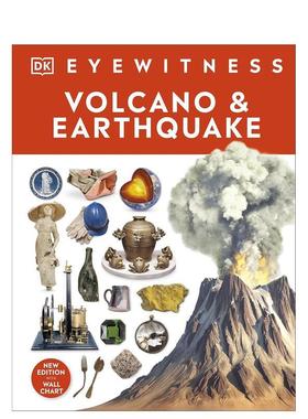 【预售】【DKEyewitness】火山和地震【DK Eyewitness】Volcano & Earthquake英文青少年读物9-12岁进口原版书DK DK Children