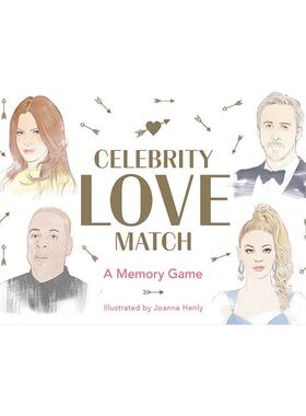【现货】名人爱情故事 记忆配对游戏（卡牌）Celebrity Love Match英文文创卡牌Illustrations by Joanna Henly盒装Laurence King