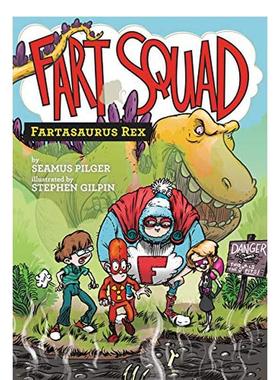 【现货】【放屁小队】2雷克斯法塔龙Fart Squad 2 Fartasaurus Rex英文儿童章节书6-9岁Pilger  Seamus进口原版书Harpercollins97