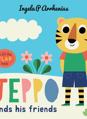 【现货】【Lift-the-Flap】杰波找到他的朋友Jeppo Finds His Friends英文儿童趣味Ingela P Arrhenius精装Walker Books UK3-6岁进