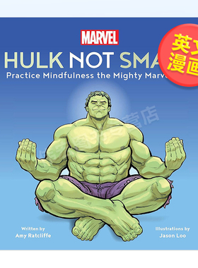 【预售】漫威绿人英文漫画图书精装进口原版外版书14岁以上Marvel Hulk Not Smash Ratcliffe  Amy Chronicle Books