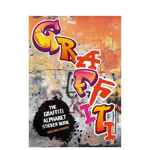 【预售】街头涂鸦字母贴纸书1000+炫酷贴纸The Graffiti Alphabet Sticker Book英文贴纸书Luke Herriott平装进口原版书Thames &