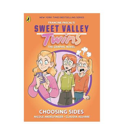 【现货】甜蜜谷双胞胎漫画小说选边站Sweet Valley Twins The Graphic Novel Choosing Sides英文儿童漫画9-12岁平装进口原版书