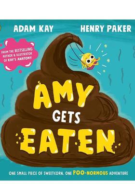 【预售】艾米被吃掉啦亚当凯与亨利帕克联袂创作 爆笑绘本Amy Gets Eaten英文儿童绘本身体认知启蒙平装3-6岁Puffin Books (UK)Ad
