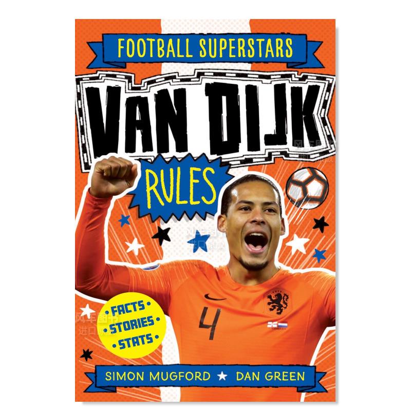 【预 售】足球明星特辑：范迪克英文漫画进口原版图书【Football Superstars】Van Dijk RulesSimon Mugford welbeckpublishing 书籍/杂志/报纸 儿童读物原版书 原图主图