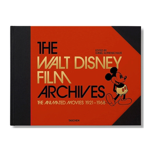 【现货】华特迪士尼电影档案馆：动画电影 1921–1968英文电影精装进口原版外版书The Walt Disney Film Archives. The Animated