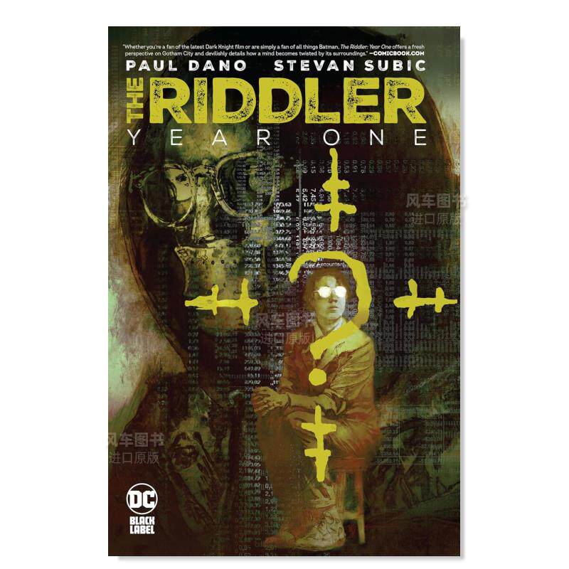 The Riddler Japanese 【预售】谜语人:第一年 The Riddler: Year One英文漫画原版图书外版进口书籍Paul Dano, Stevan Subic_虎窝淘