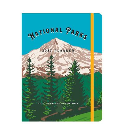 【预售】国家公园：2027周计划手账本 National Parks 2027 Weekly Planner: July 2026 - December 2027 原版笔记本Notebook