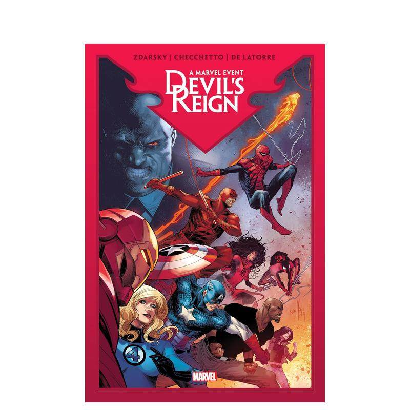 【现货】【Marvel】魔鬼统治英文漫画精装进口原版书DEVIL'S REIGN OMNIBUS Marco Checchetto  Chip Zdarsky  Marvel Various