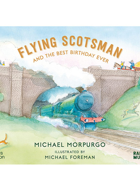 【预售】【T&H】【安徒生奖获奖插画家】苏格兰飞人号棒的生日礼英文儿童绘本插画师进口原版书平装3-6周岁Flying Scotsman an