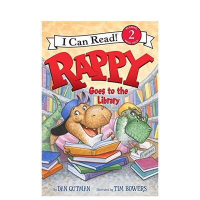 【现货】Rappy去了图书馆Rappy Goes to the Library英文儿童分阶阅读GutmanHarpercollins6-9岁进口原版书9780062252654