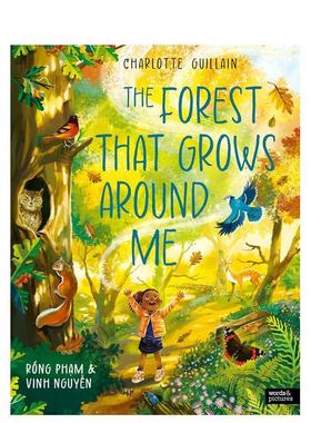 【现货】【手风琴书】环绕我的森林【Look Closer】The Forest That Grows Around Me英文儿童绘本知识百科精装words & pictures进