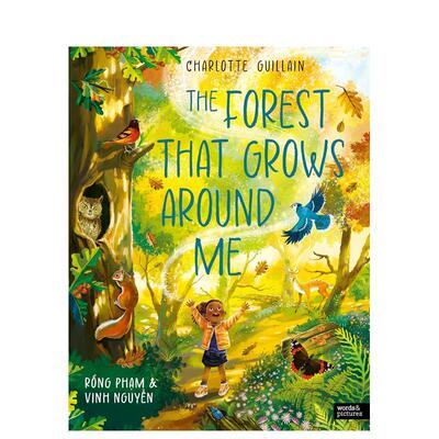 【现货】【手风琴书】环绕我的森林【Look Closer】The Forest That Grows Around Me英文儿童绘本知识百科精装words & pictures进