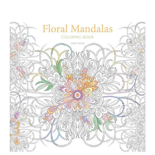 花卉曼陀罗 涂色书 Flora